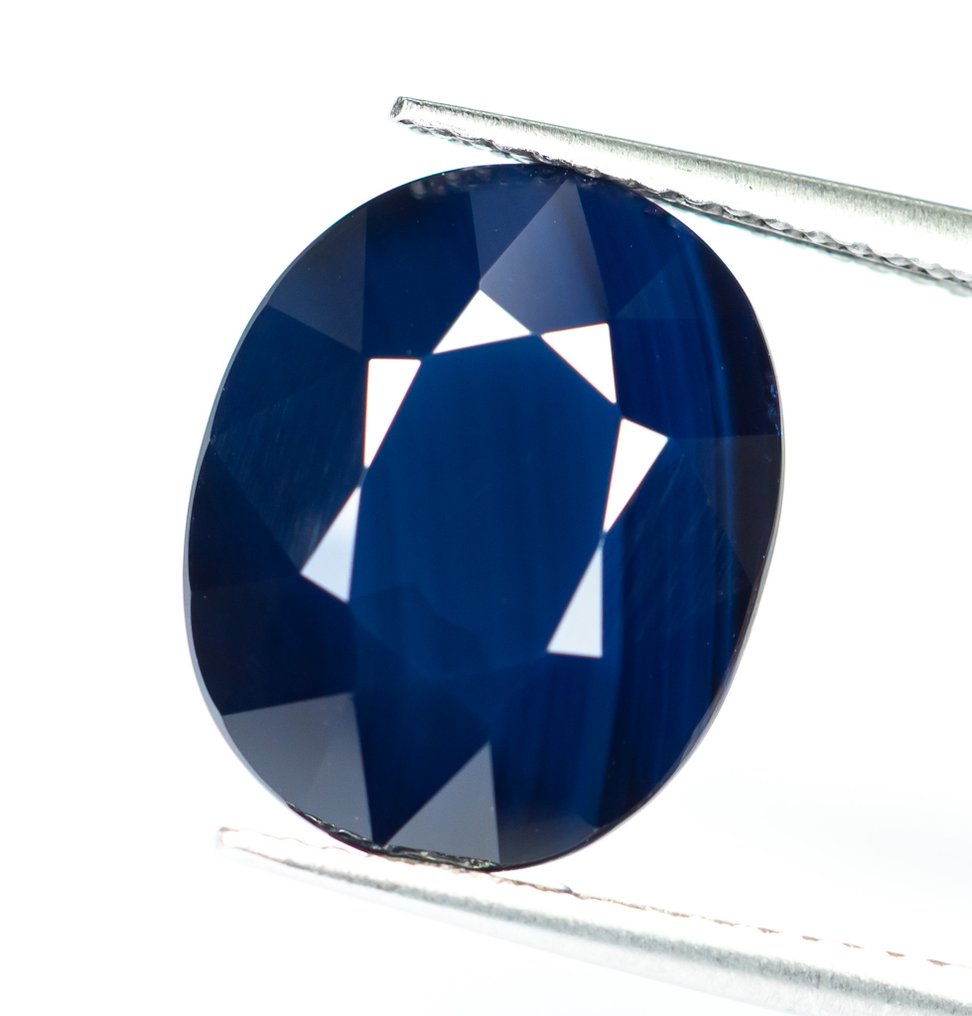 没有保留价 蓝宝石  - 10.01 ct - 莲花宝石实验室 - Deep Blue #2.1