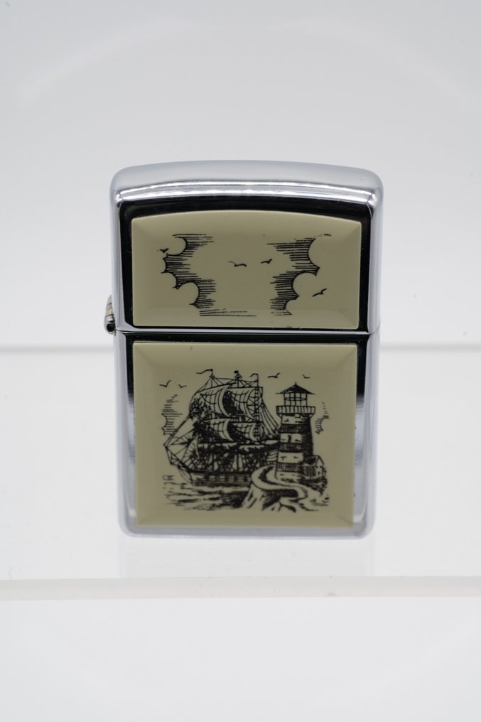 Zippo - ScrimShaw -  *1996* - Sem preço de reserva - Isqueiro - Metal #1.0
