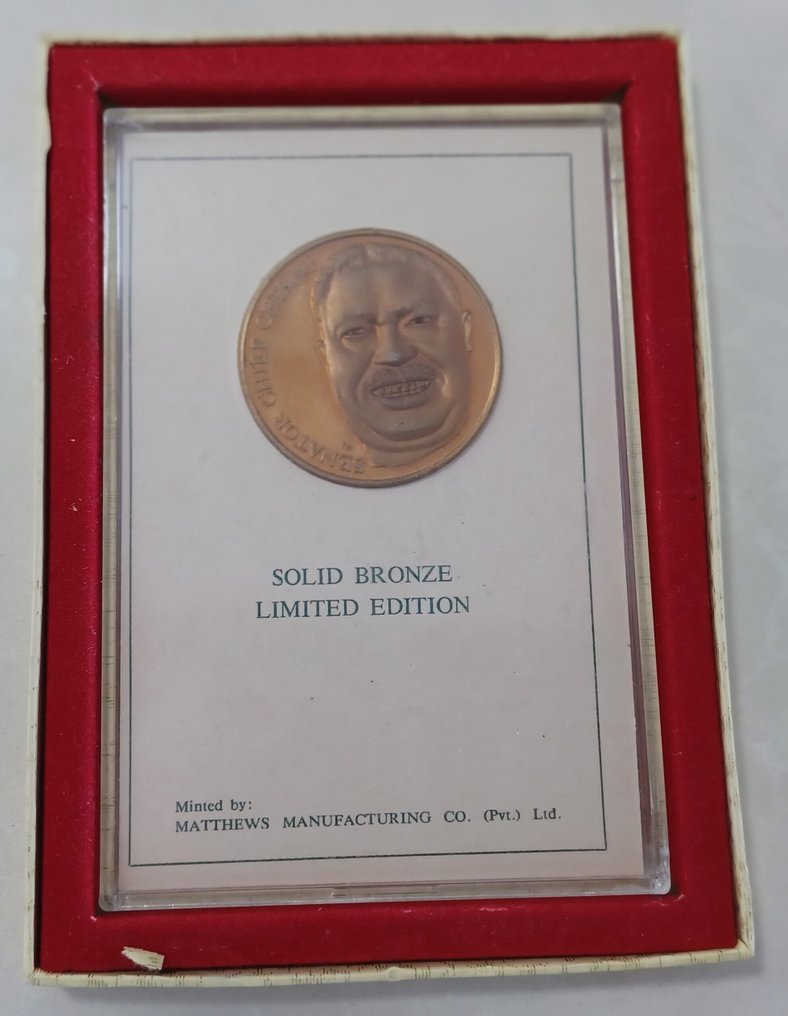 Rhodesia, Zimbabwe. Medal 1976 - Senator Chief Chirau (No reserve price) #1.0