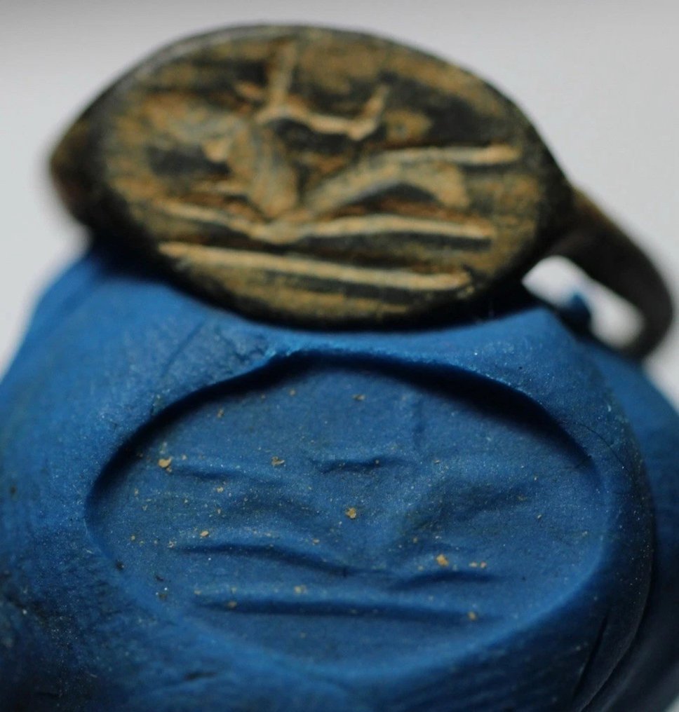 Grécia Antiga Bronze Ring  (Sem preço de reserva) #1.0