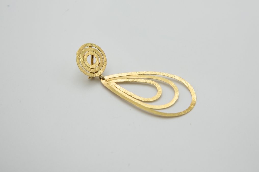 Kolczyki - 18-karatowe Żółte złoto #1.0