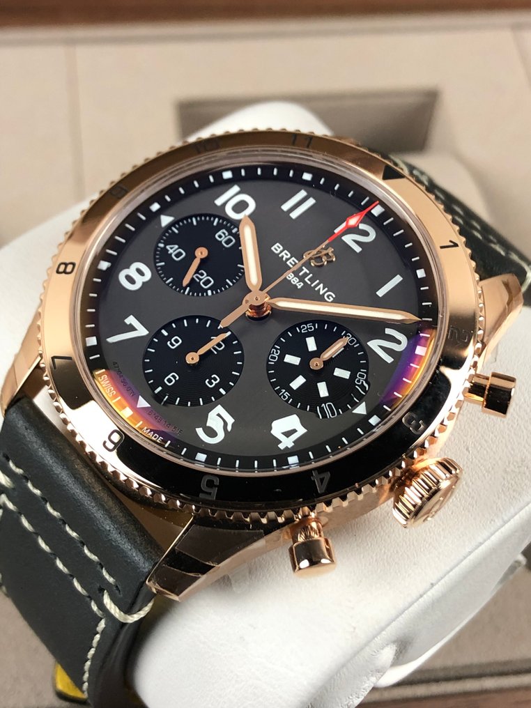 Breitling - Classic Avi Chronograph P-51 Mustang 18K Gold - R233801A1B1X1 - Men - 2020+ #1.0