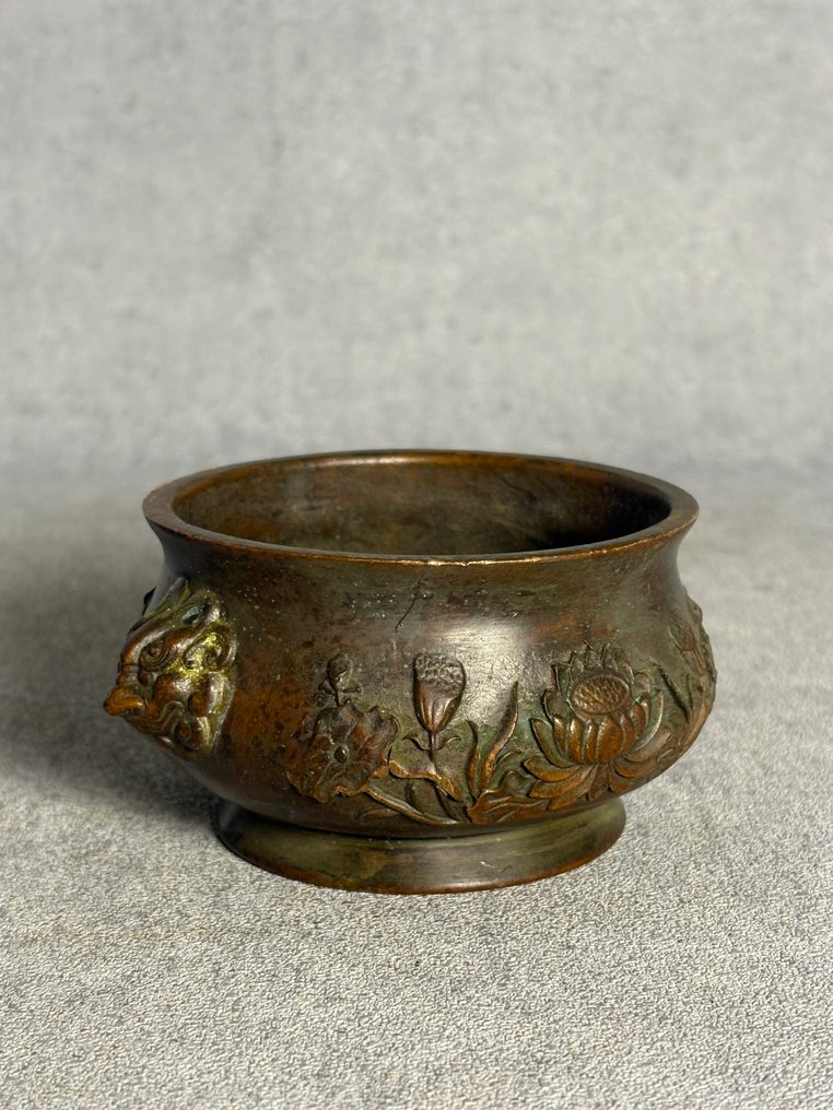 Porta incenso inclusa di base - Cina - Fine XX secolo #4.3