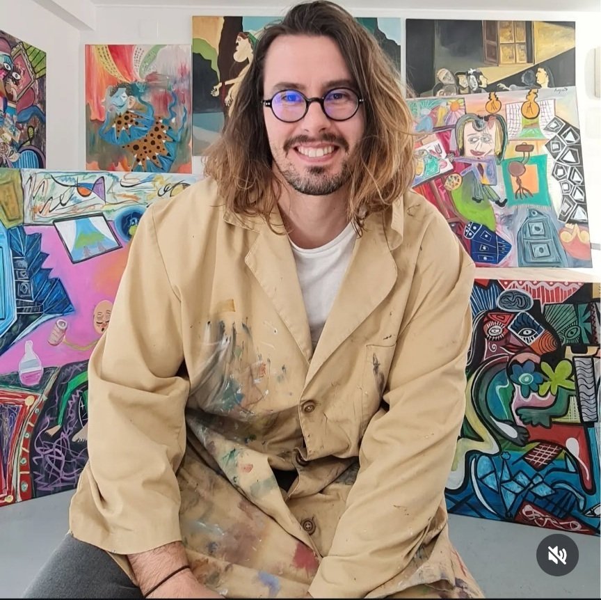 Miguel Augusto Brito - Cubist street 1 - XL "NO Reserve" #1.0