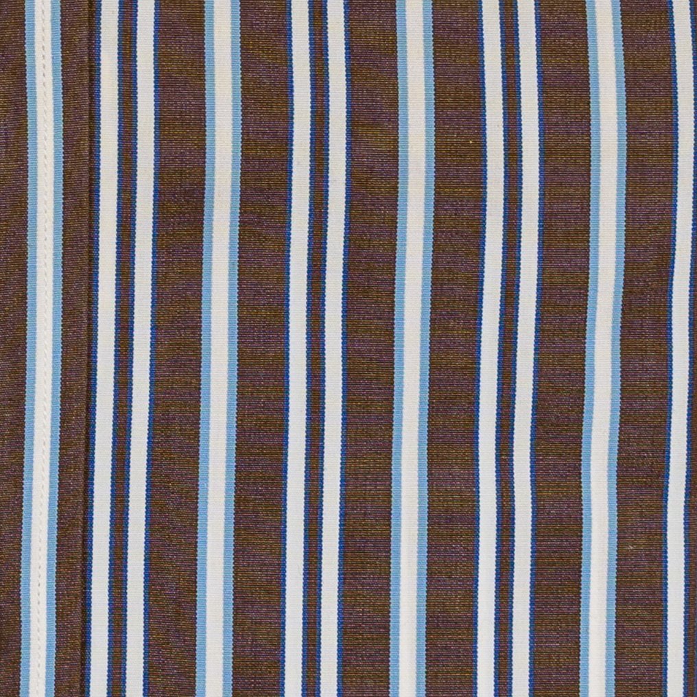 RUBINACCI NAPOLI RRP 520€ Brown Hand-Sewn Striped Shirt Cotton Classic Fit 2W - 16.5 - 42 - Camisa - New with tags #3.2