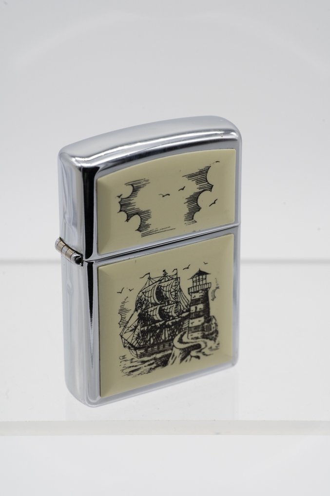 Zippo - ScrimShaw -  *1996* - Sem preço de reserva - Isqueiro - Metal #1.0