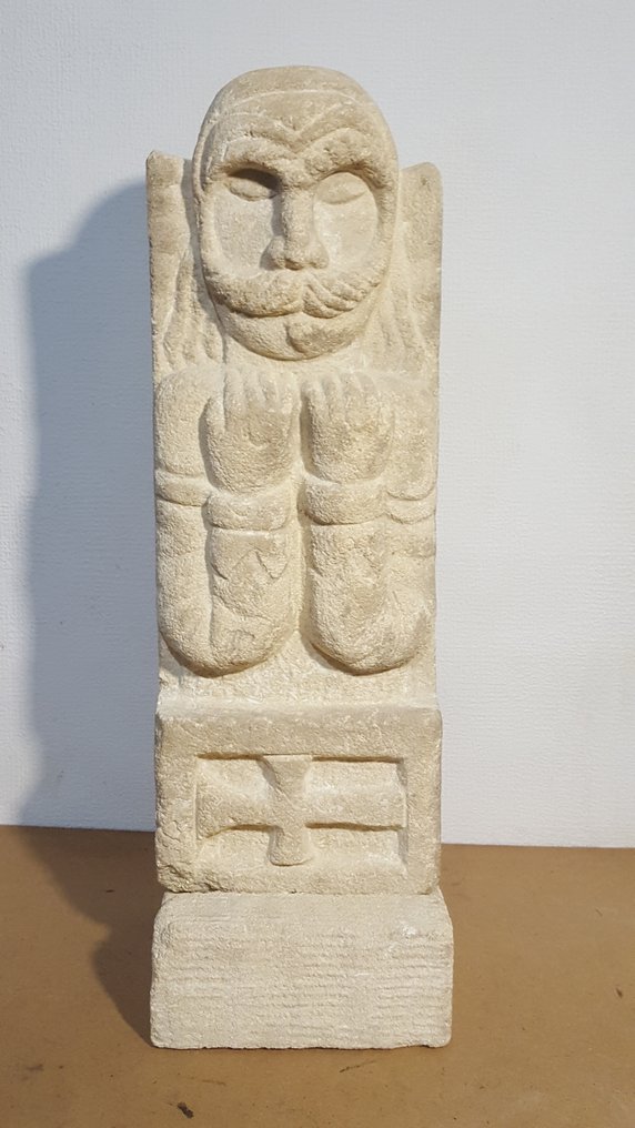 Rzeźba, Romanesque Sandstone Carving - 40 cm - piaskowiec #1.0