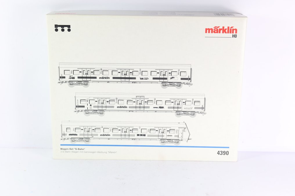 Märklin H0 - 4390 - Model train passenger carriage set (1) - 3-piece set of S-Bahn train carriages 'Märklin' - DB #1.0