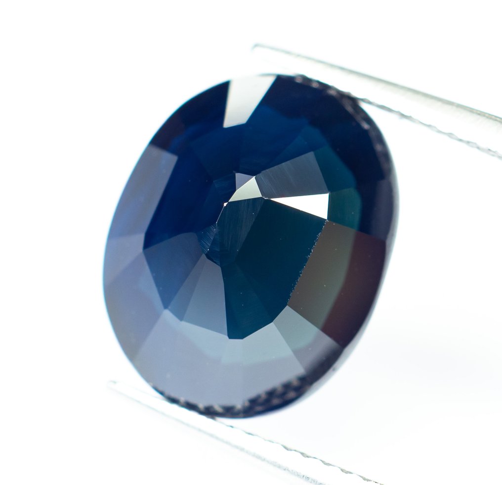 没有保留价 蓝宝石  - 10.01 ct - 莲花宝石实验室 - Deep Blue #4.3