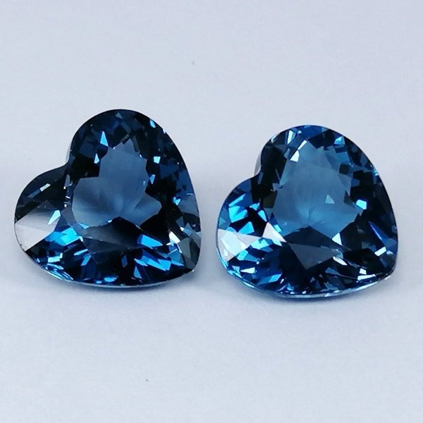 2 pcs  Μπλε Τοπάζιο  - 10.31 ct - Instituto Gemólogico Español (IGE) #3.2