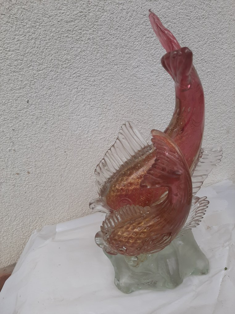 餐桌中央装饰 - 穆拉诺玻璃 - 双鱼座在沉浸中 #3.2