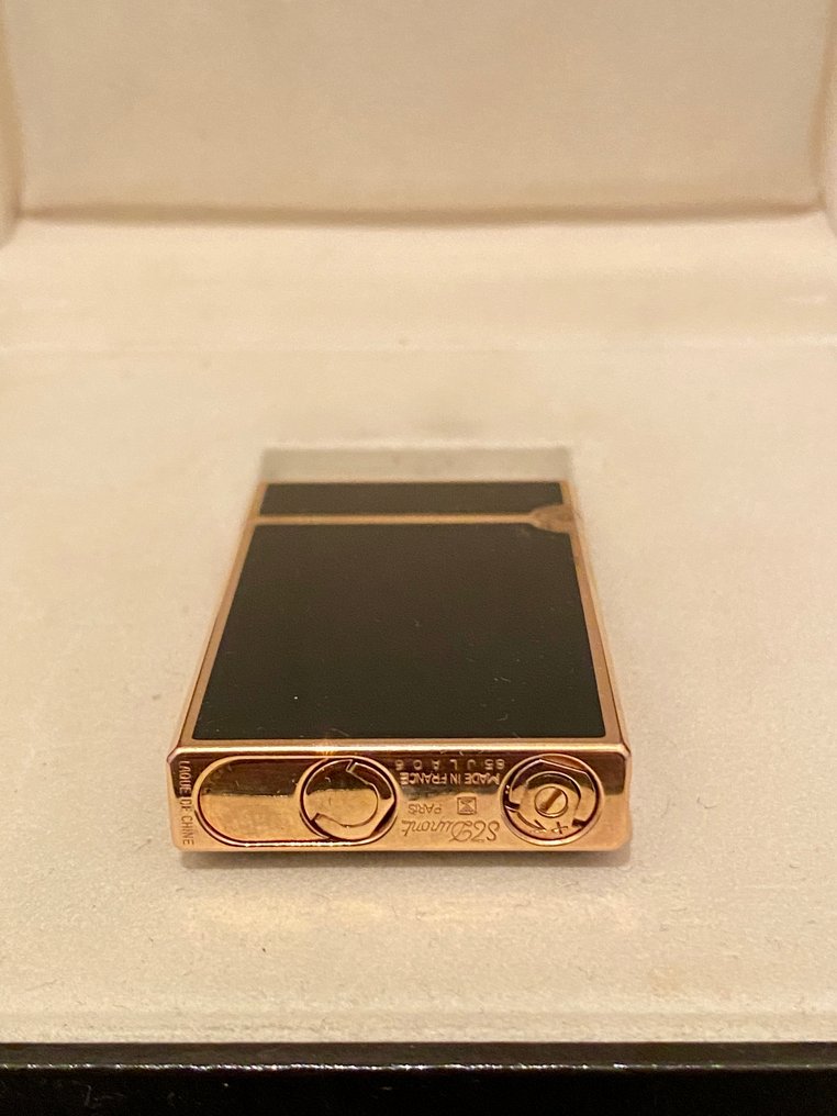 S.T. Dupont - Lighter - Lakk, Gullplattert #2.1