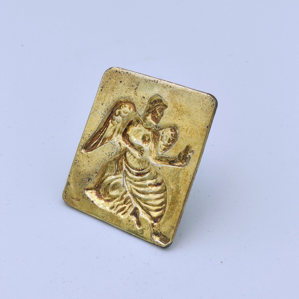 亚洲未成年人 黄金与白银 非常稀有的皇家天使神祇珠宝模具珠封 - 58 mm #1.0