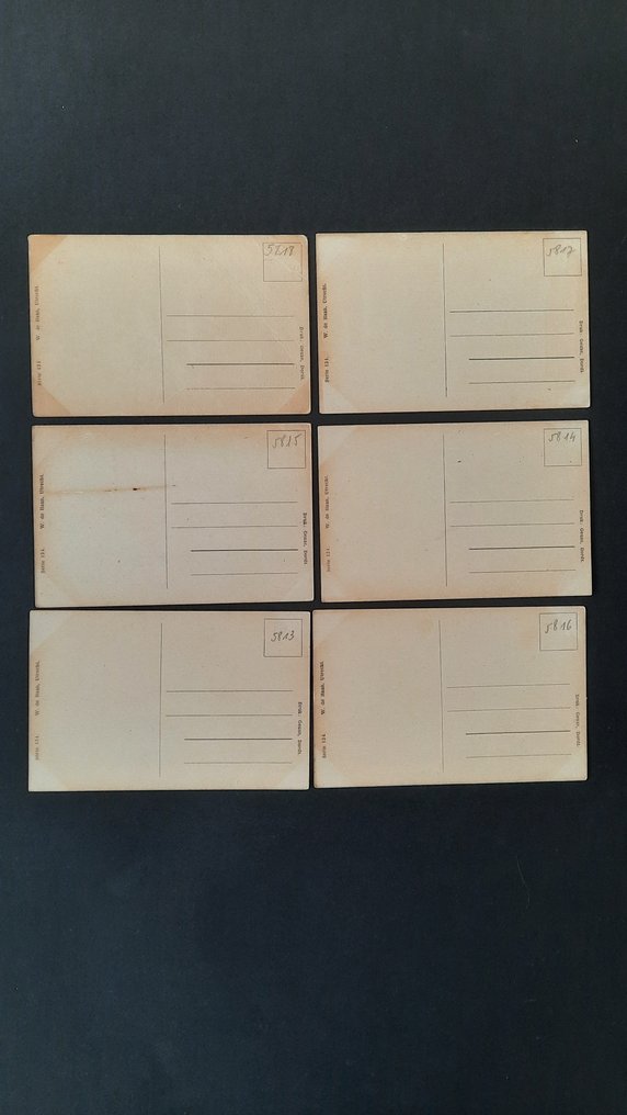 幻想 - 12 张插画明信片，作者 Rie Cramer，从一月到十二月 - 明信片 (12) - 1920-1920 #2.1