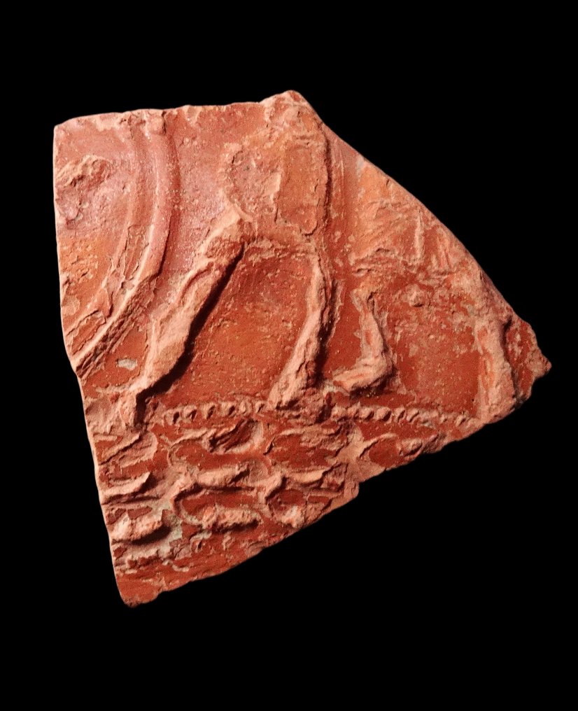 古羅馬 高卢-罗马时期彩陶装饰碎片 - 公元1至3世纪之后  (沒有保留價) #3.2