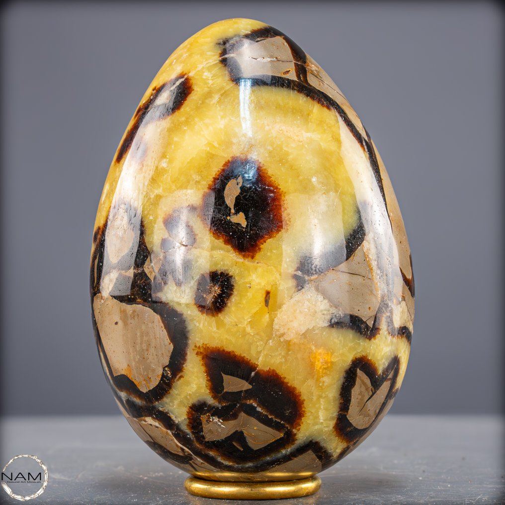 Μαγευτικό αυγό Septarien. Η μαγεία των αρχαϊκών μορφών και χρωμάτων.- 1892.44 g #3.2