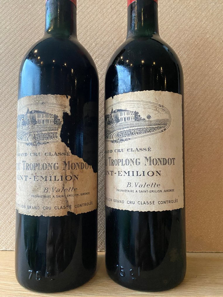 1955 Chateau Troplong Mondot - 聖埃美隆 Grand Cru Classé - 2 瓶 (0.75L) #3.2