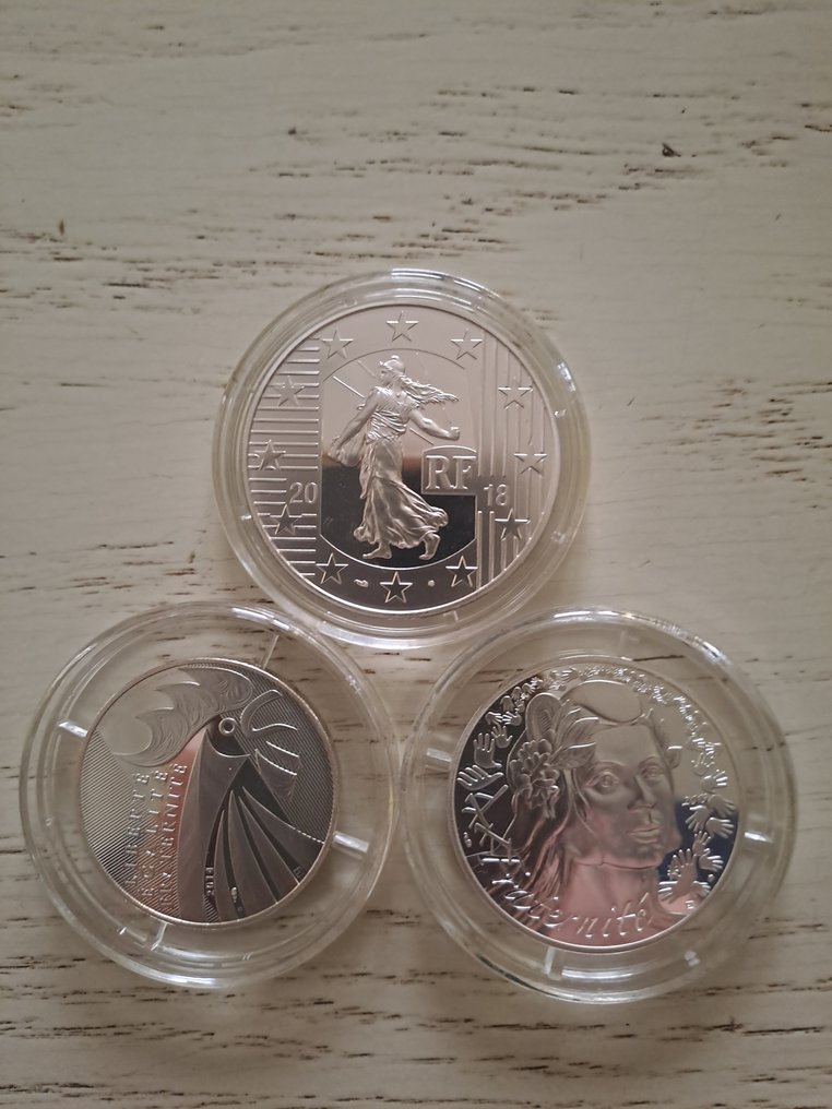 Γαλλία. 20 Euro 2014/2019 (3 monnaies) Proof  (χωρίς τιμή ασφαλείας) #1.0