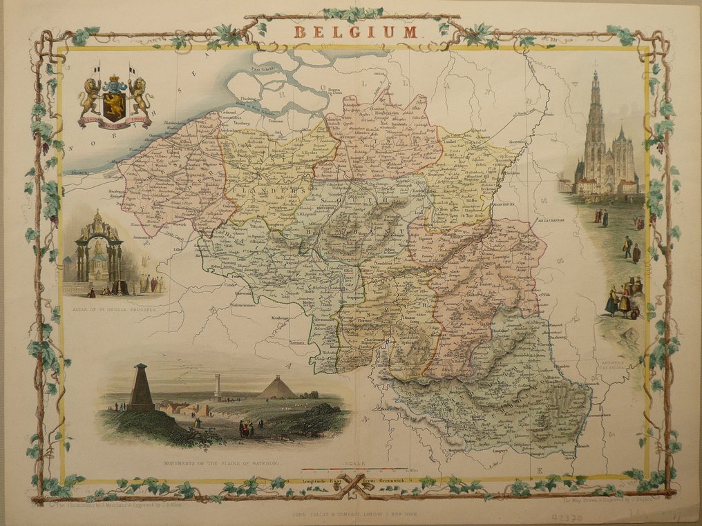 Belgien - Luxemburg / Brabant / Limburg; J. & F. Tallis - Belgium - 1851-1860 #1.0