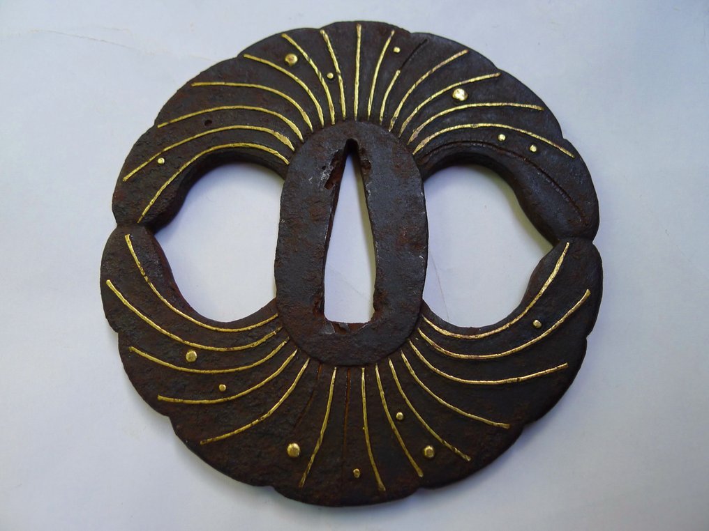 美丽的金镶嵌银杏叶图案大铁甲，附NTKK证书 - 日本 - 江戶時代（1600-1868） #1.0