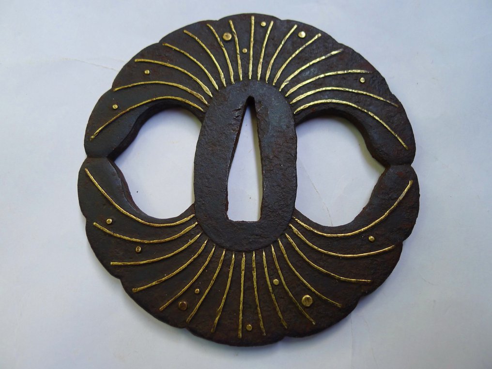 美丽的金镶嵌银杏叶图案大铁甲，附NTKK证书 - 日本 - 江戶時代（1600-1868） #2.1