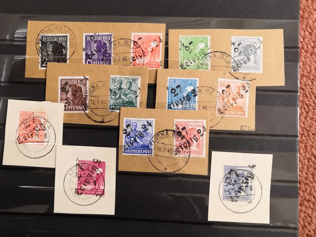 Συμμαχική Κατοχή - Γερμανία (Σοβιετική ζώνη) 1948/1949 - Γενική έκδοση με έλεγχο, μεταξύ άλλων, στη σελίδα 6. - Michel 166-241 #1.0