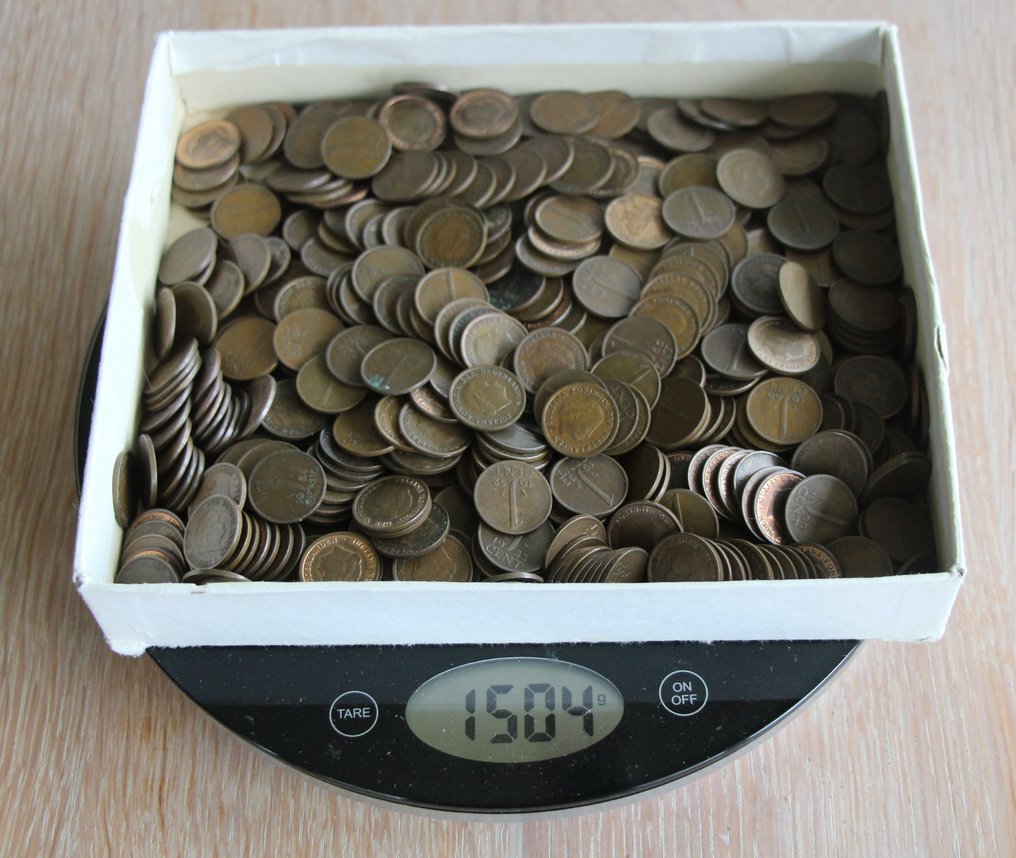 Nederland. Juliana. 1 Cent 1948 - 1980 (1.5 kilo)  (Zonder minimumprijs) #1.0