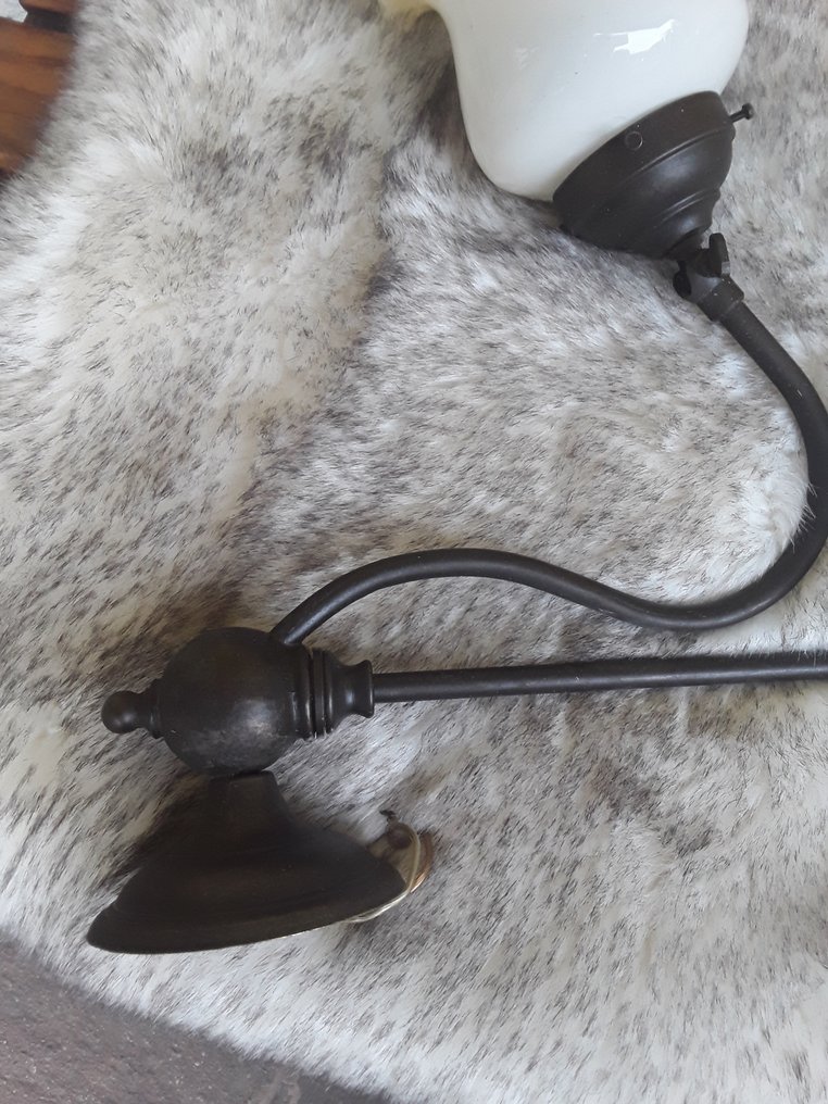 Kinkiet ścienny (2) - Żelazo, Szkło - Para aplikacji ściennych. #3.2