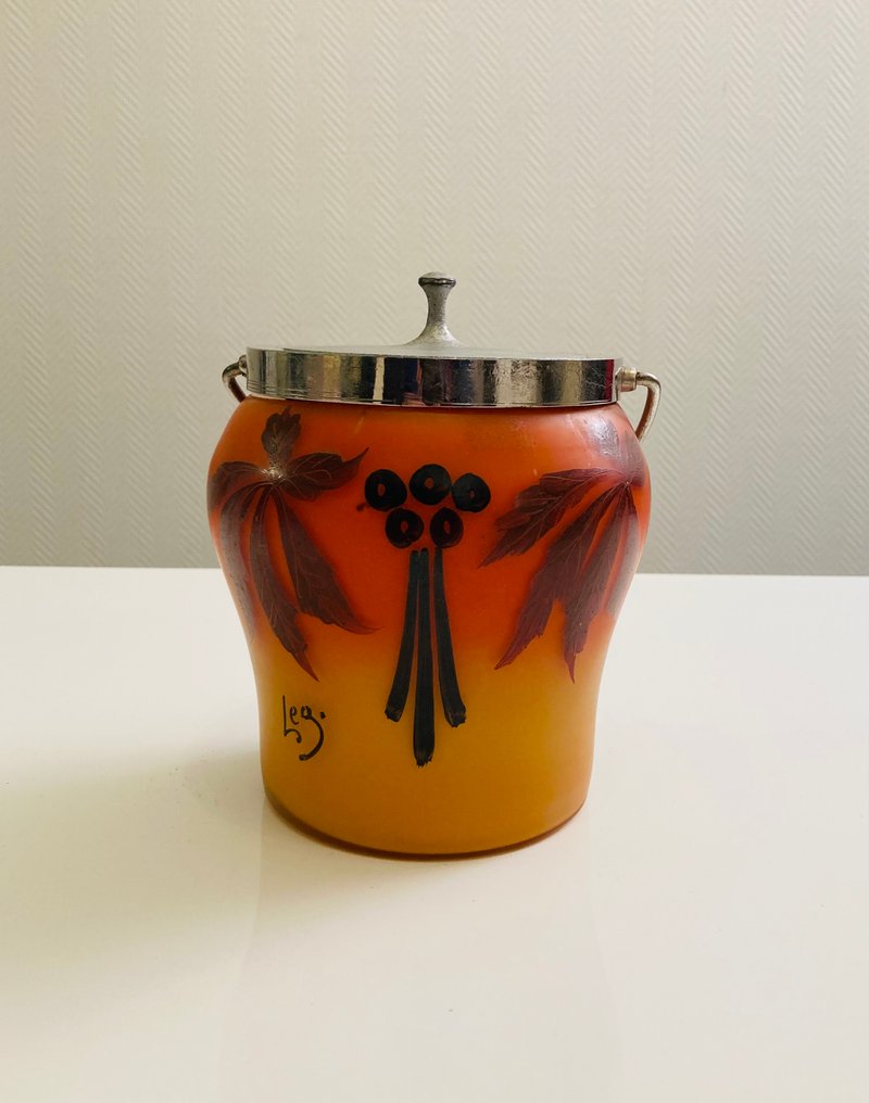 Legras & Cie. - François-Théodore Legras - Κατσαρόλα - Γυαλί - Δοχείο για μπισκότα Legras #2.1