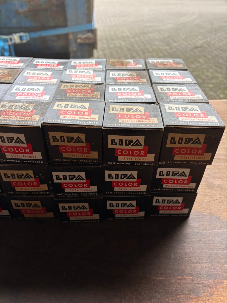 Partij van 84x LIFA Color Slide Frames – anti-newton – vintage diaframes – met inhoud Slide frames 模拟相机 #2.1