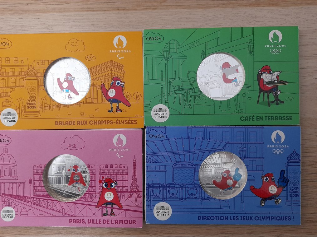 Γαλλία. 50 Euro 2024 "Mascotte" (4 monedas) #1.0