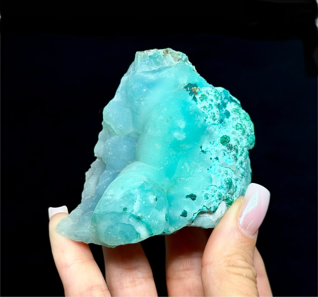 211g Amazing SMITHSONITE with AURICHALCITE & ROSASITE from Yanga Koubenza Congo Specimen - Height: 8 cm - Width: 6.5 cm- 311 g #1.0