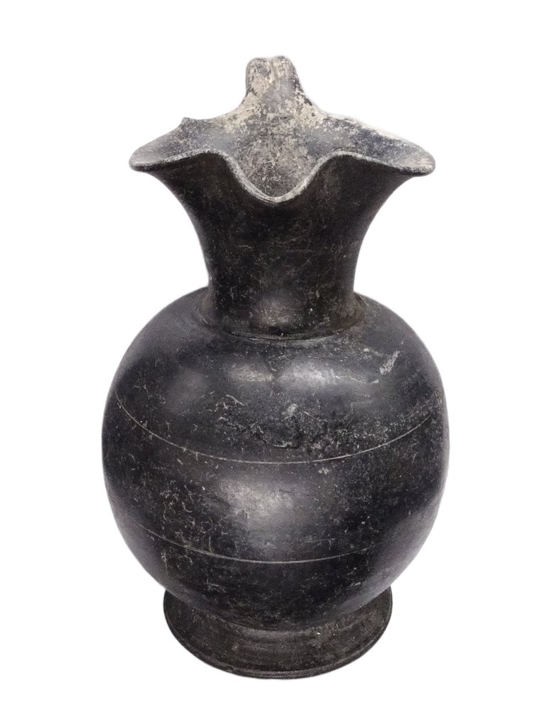 Etruscan - 大型黑陶瓶 - 700/600年前公元前 - 完好无损 #2.1