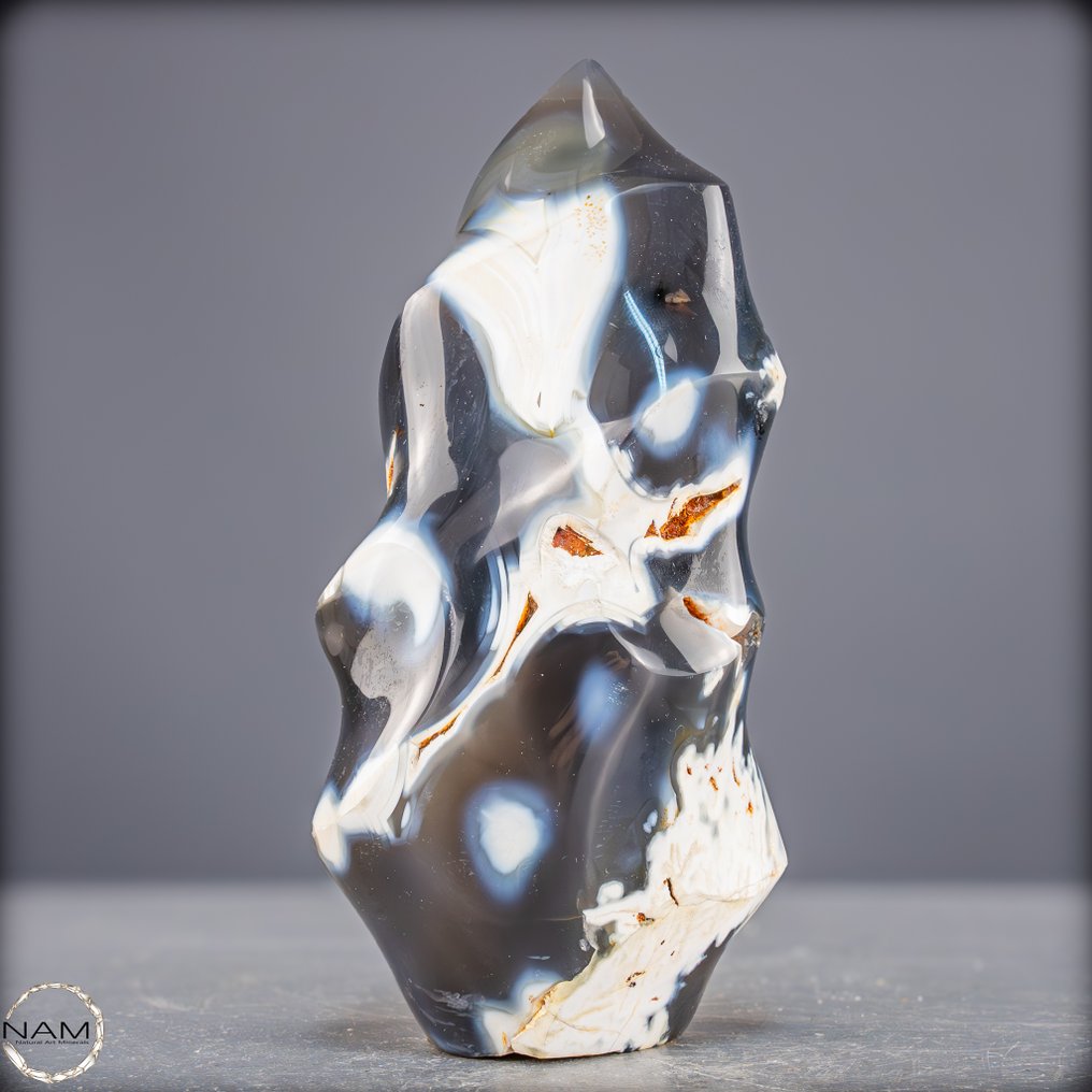 Μοναδική Orca Achat Φλόγα Δυναμικό, Μυστικό και Φυσικό- 939.08 g #1.0