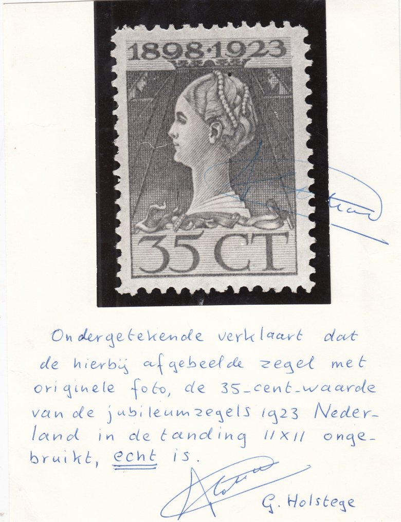 Holanda 1923 - Jubileu do governo, dentição L11 - NVPH 127A #2.1