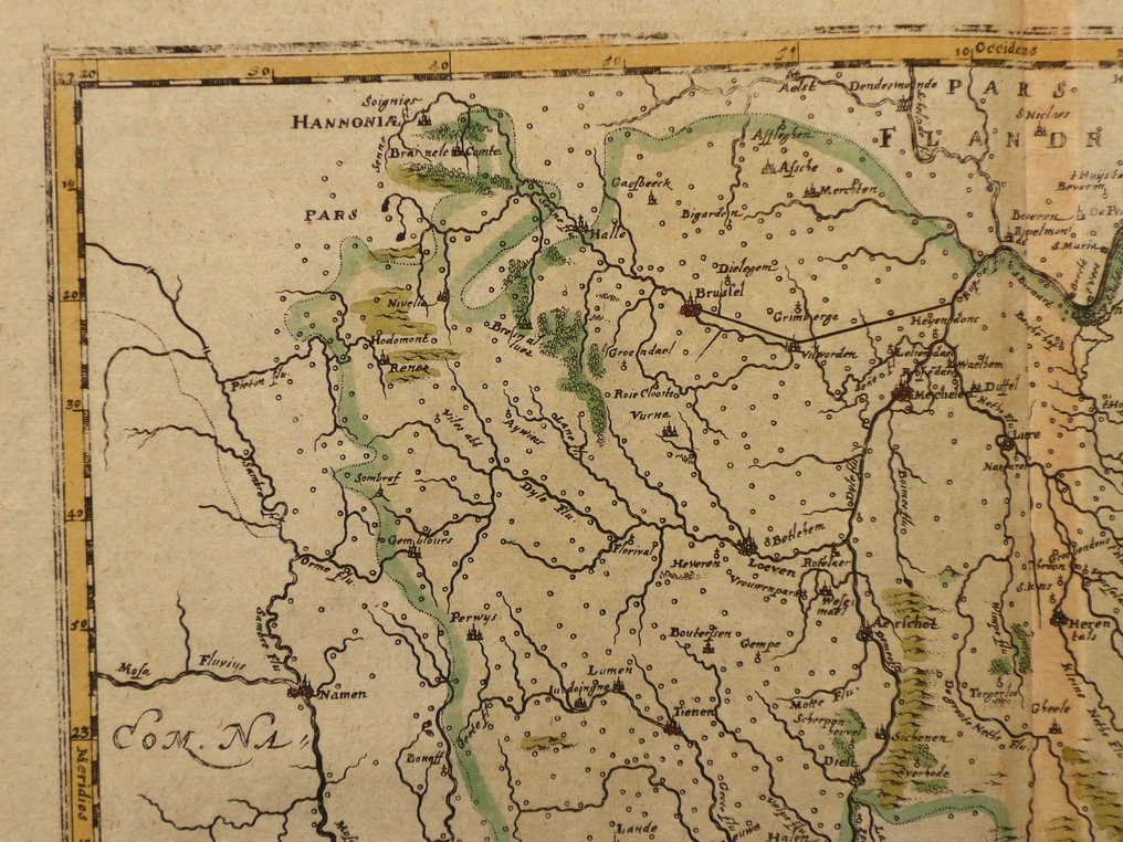 荷蘭 - 布拉班特、林堡、马斯特里赫特、鲁汶、登博斯、芬洛; M. Merian - Brabantia Ducatus - 1659 #2.1