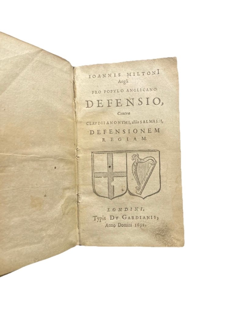 J. Milton - Pro Populo Anglicano Defensio - 1652 #2.1