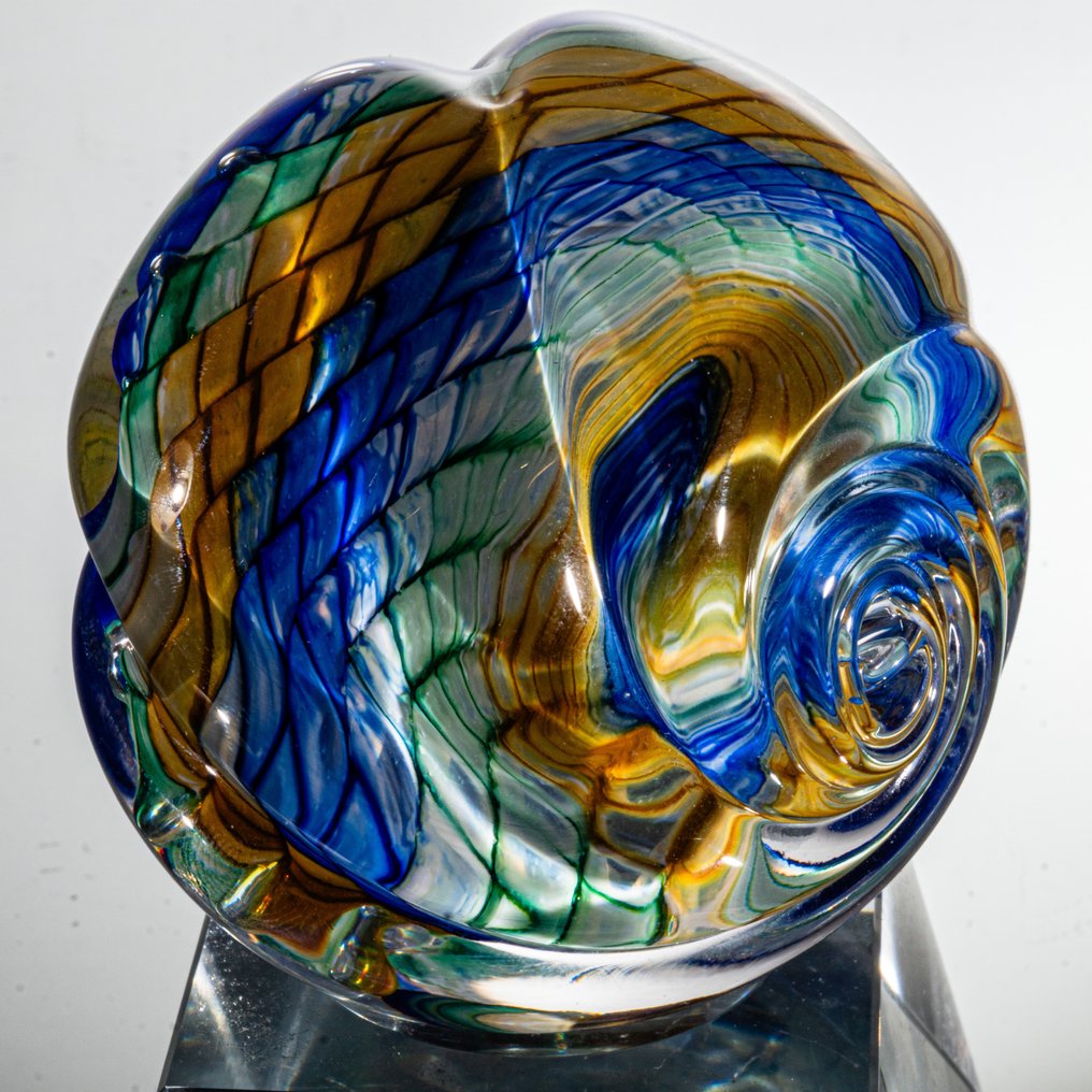 Nina & Stephen Thorp - Brevpresser - Freeform - Modernes deutsches Künstlerglas - Ø 7 cm - Glas #3.2