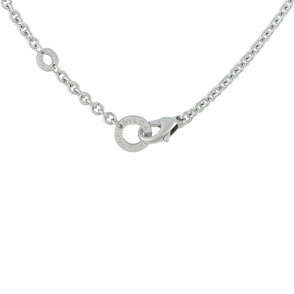 Bvlgari - Κολιέ - 18 καράτια ΒΑΛΓΑΡΙ λευκόχρυσο 18K με διαμάντι 1,50 καρατίων και κολιέ με όνυχα., Λευκός χρυσός #4.3