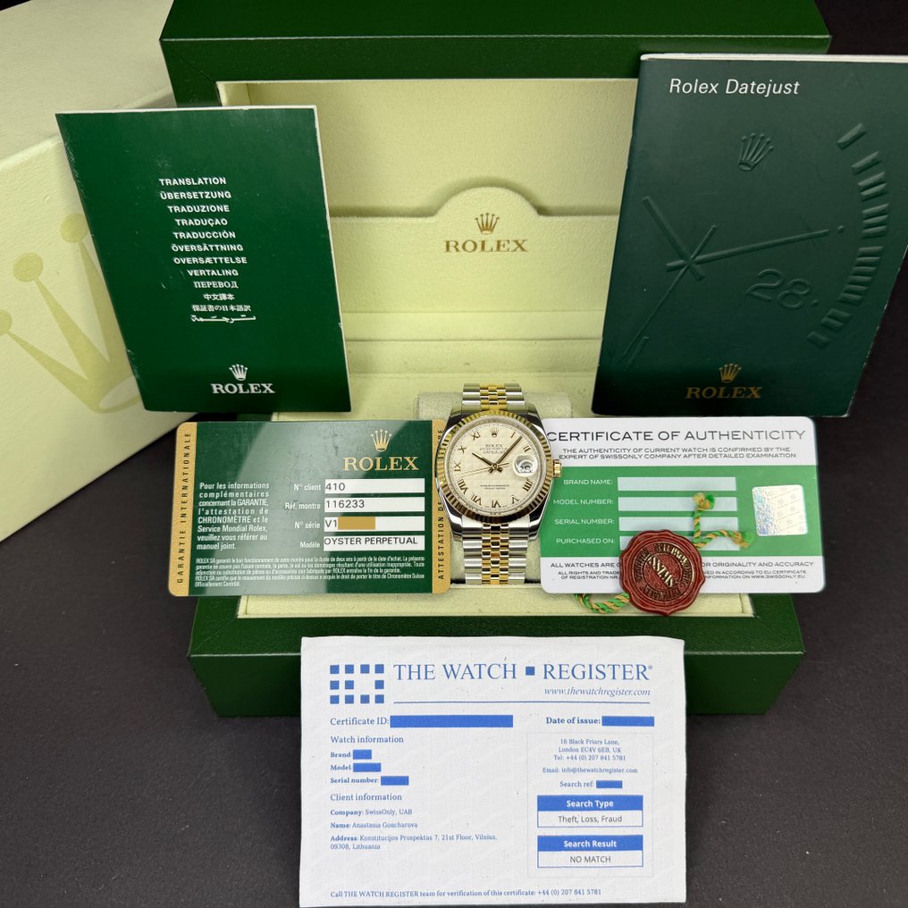 Rolex - Datejust - 116233 - 中性 - 2009 #1.0