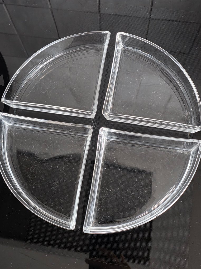 Alessi - King Kong - 上菜托盤 (5) - 晶格 - 鋼, 玻璃 - 比例，演示比例 #3.2