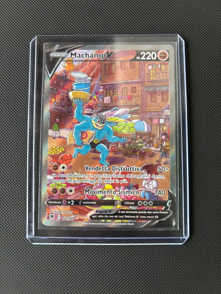 Pokémon Card - MACHAMP V - Sword & Shield #2.1