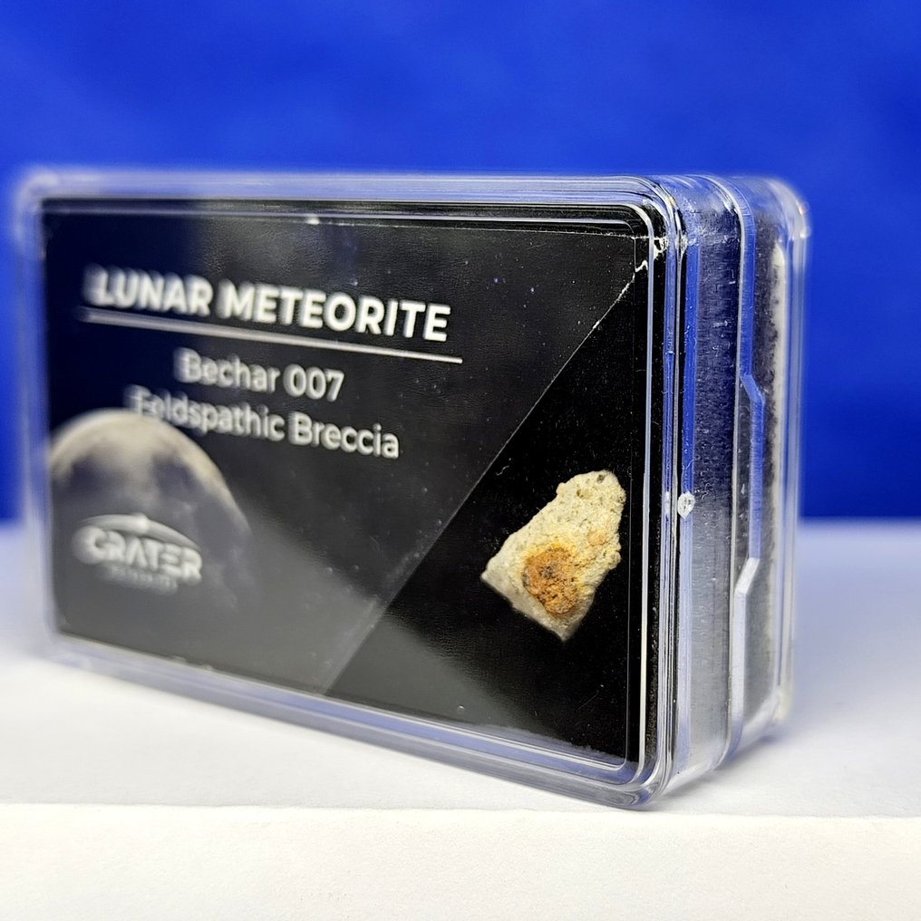 Meteorite autentico della Luna. NUOVO!! BECHAR 007 (Algeria, 2022). - 0.5 g #2.1