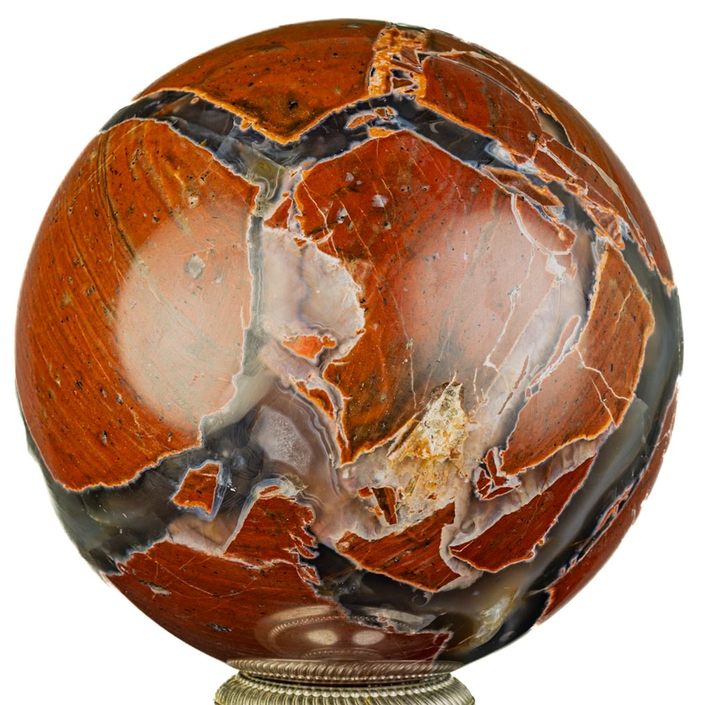 Αχάτης Μεγάλη ποιοτική σφαίρα από αχάτη - Ύψος: 14.96 cm - Πλάτος: 14.96 cm- 4465 g #3.2