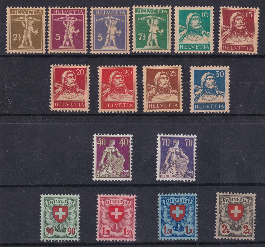 Ελβετία 1924/1928 - 3 ολοκληρωμένες σειρές MNH #1.0