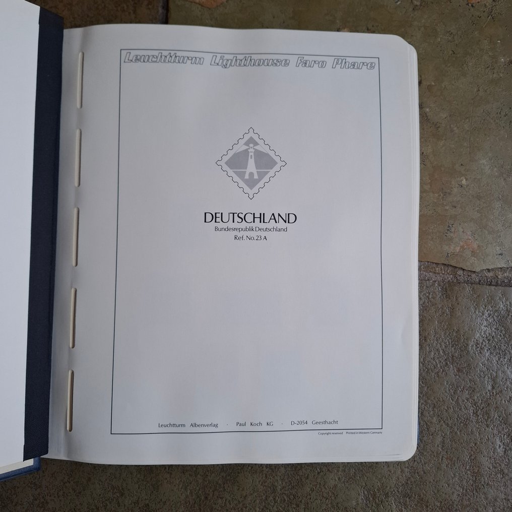 德国，联邦共和国 1949/2000 - 收藏完整，盖章于3本Leuchtturm预印本册中。 #4.3