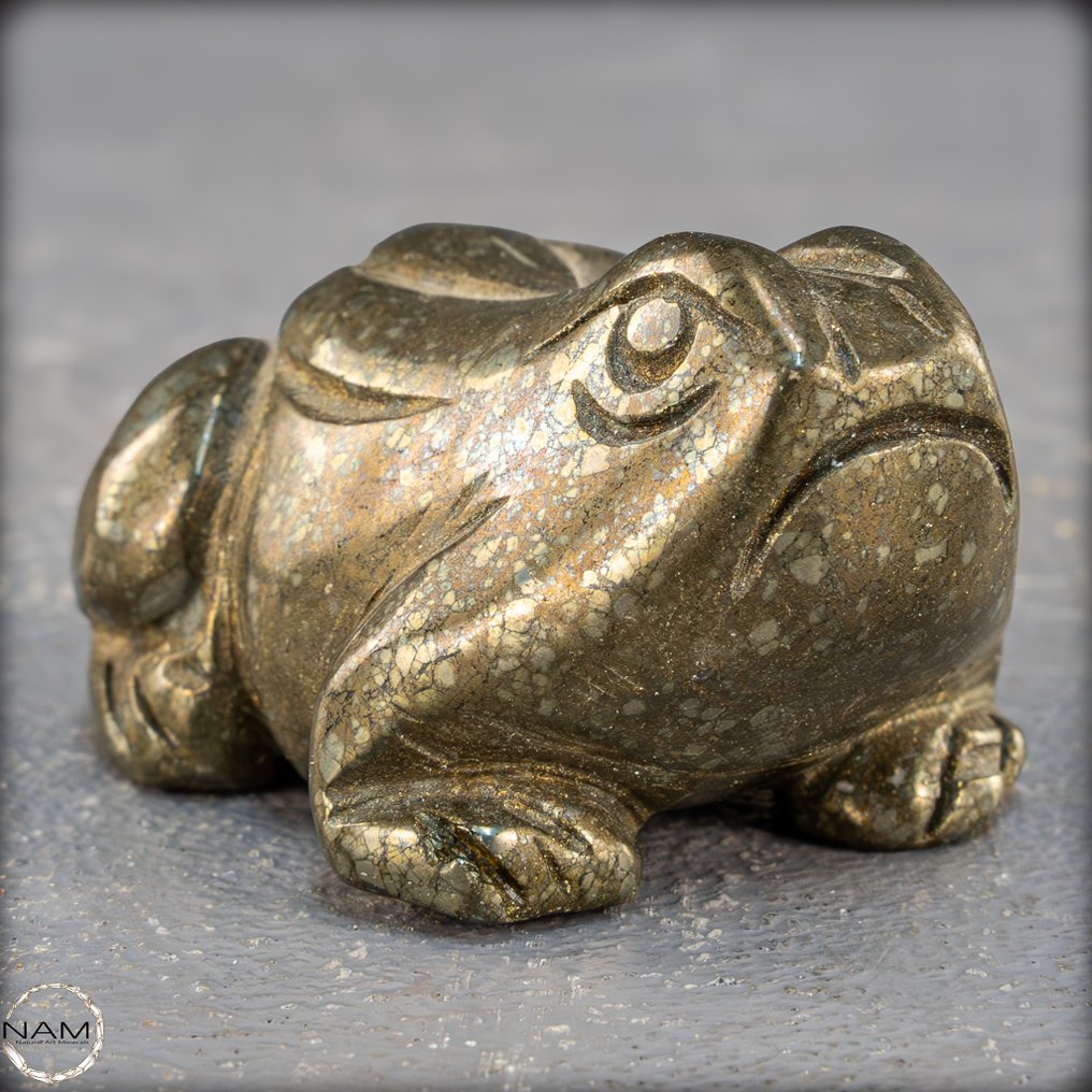 Topkwaliteit pyriet kikker- 123.85 g #1.0