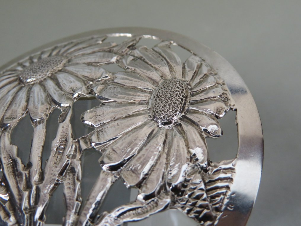 银色向日葵胸针，格罗宁根（F. Hazenkamp）和哈莱姆（Court & Offenberg） - 胸針 #4.3