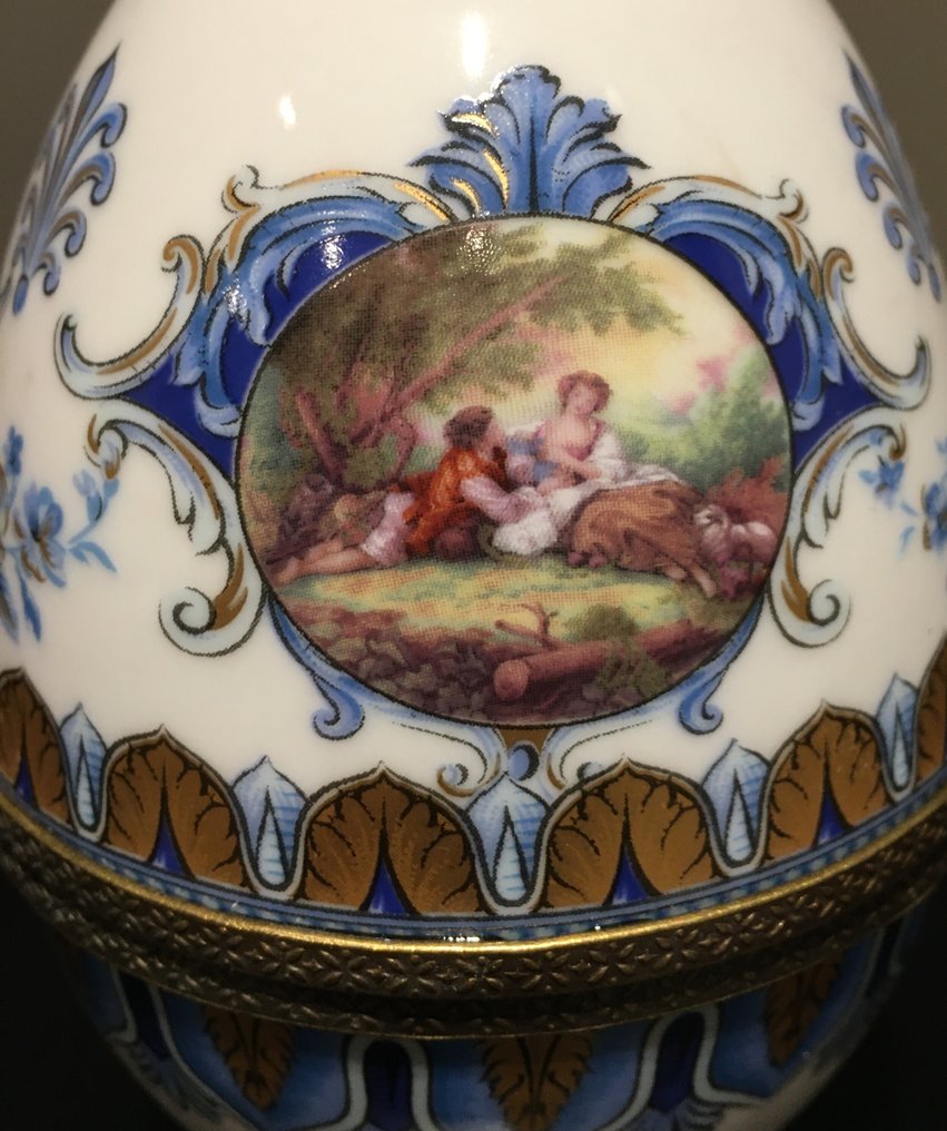 装饰饰品 - Stile Fabergè - 法国 - 瓷蛋 P. Royal #3.2