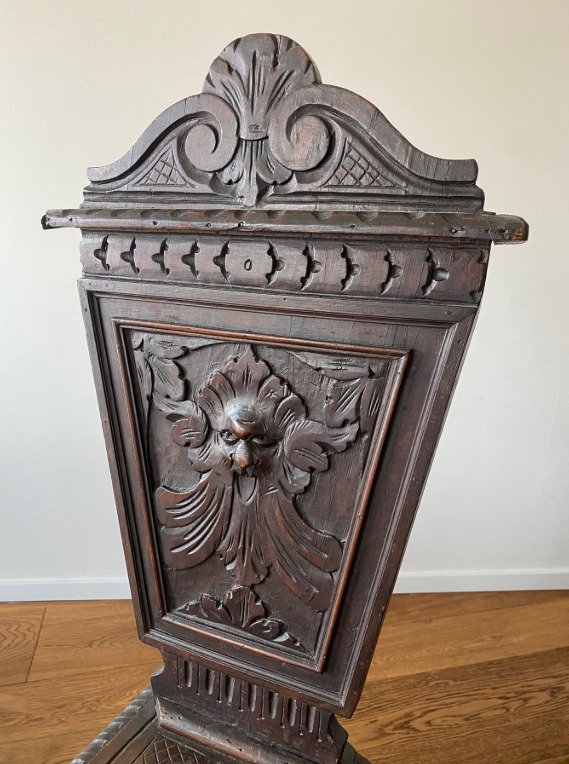 Tuoli (2) - Kovapuu - ricco intaglio #3.2